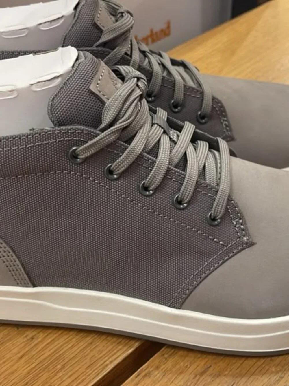 Timberland Men's Davis Square's Chukka Shoe, Medium Grey Nubuck A1SES All Sizes